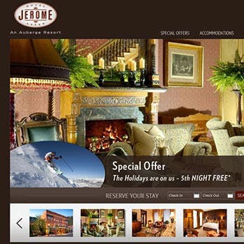 Small tile showing visual web design of Jerome