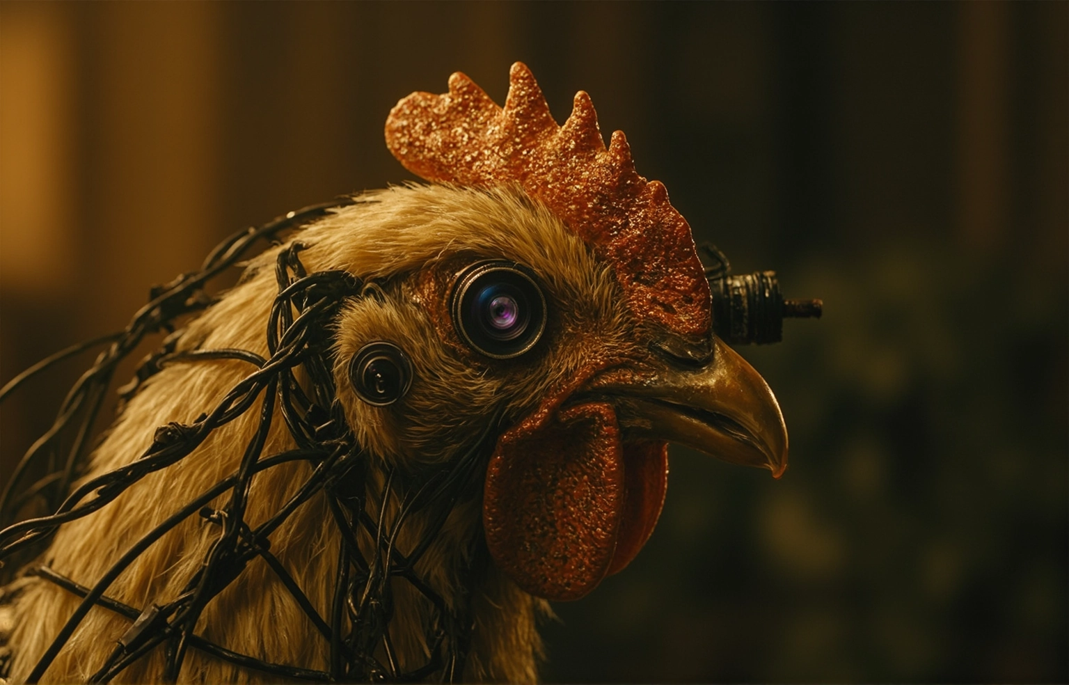 Chicko Digital’s golden cybernetic chicken